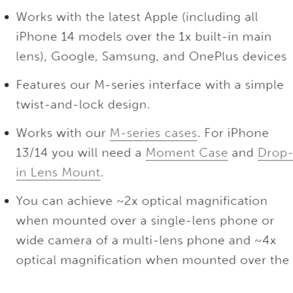 Moment 58mm Telephoto Mobile Lens M-Series - Picture 8 of 9